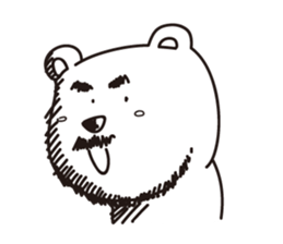 Hey!Beard Bear!2 sticker #11241619