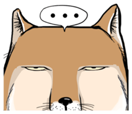 Orange comic-Tibetan Fox's true feelings sticker #11242072