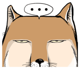 Orange comic-Tibetan Fox's true feelings sticker #11242072
