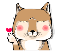 Orange comic-Tibetan Fox's true feelings sticker #11242085