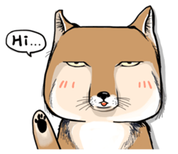 Orange comic-Tibetan Fox's true feelings sticker #11242092