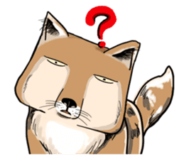 Orange comic-Tibetan Fox's true feelings sticker #11242095