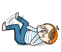 Orange comic-Tibetan Fox's true feelings sticker #11242111