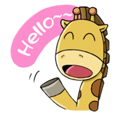 Giraffe world sticker #11243272