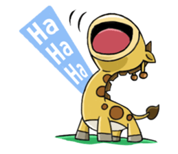 Giraffe world sticker #11243276