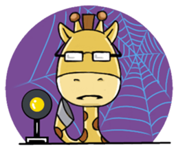 Giraffe world sticker #11243289