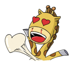 Giraffe world sticker #11243302