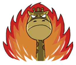 Giraffe world sticker #11243304