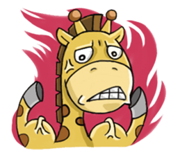 Giraffe world sticker #11243305