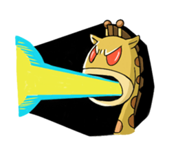 Giraffe world sticker #11243307