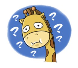 Giraffe world sticker #11243308