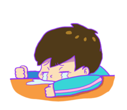 Dull boy in a jersey sticker #11244130