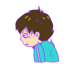 Dull boy in a jersey sticker #11244132