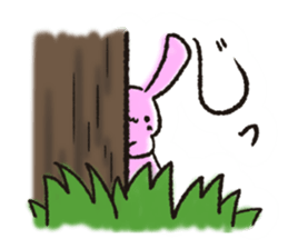 RABBIT AND TORTOISE. sticker #11244515