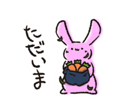 RABBIT AND TORTOISE. sticker #11244529