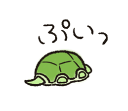 RABBIT AND TORTOISE. sticker #11244532