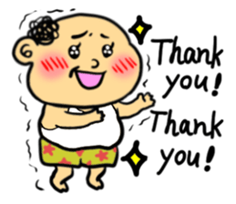 Cute old man (English version) sticker #11244584