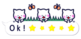 English cloud and cats! sticker #11244834