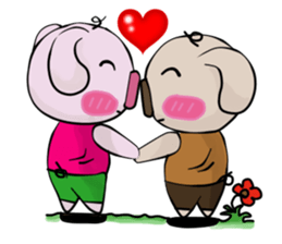 A little pig  V.1 sticker #11245459