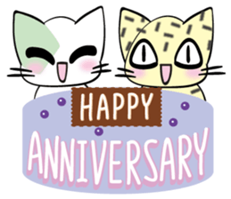 NORITAMA Onigiri cats sticker #11245599