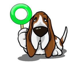 Basset hound 8(dog) sticker #11245679