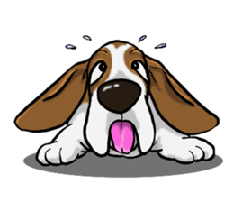 Basset hound 8(dog) sticker #11245682