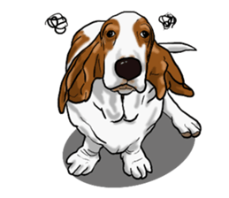 Basset hound 8(dog) sticker #11245689