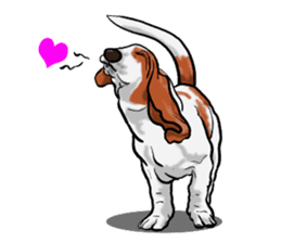 Basset hound 8(dog) sticker #11245697