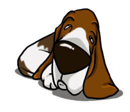 Basset hound 8(dog) sticker #11245702