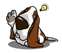 Basset hound 8(dog) sticker #11245704