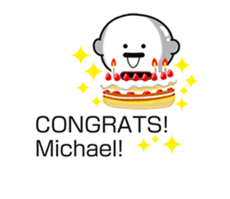 Balloons for Michael sticker #11245846