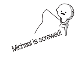 Balloons for Michael sticker #11245858