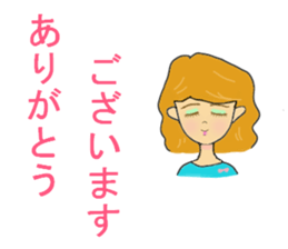 The sticker of various girls. sticker #11246354