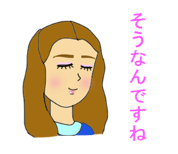 The sticker of various girls. sticker #11246369