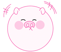 Lovely manmaru pigchan2 sticker #11246476