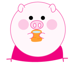 Lovely manmaru pigchan2 sticker #11246490