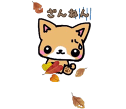 Cute dog our day-to-day response sticker #11248507