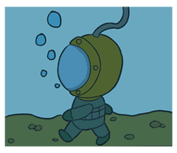 Astronaut & Aquanaut sticker #11248853