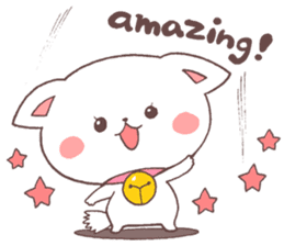 Sweet Nya-tan Japanese & English sticker #11249826