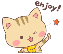 Sweet Nya-tan Japanese & English sticker #11249828