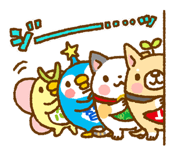 Tadashi, Fuku-chan, and their friends sticker #11250166