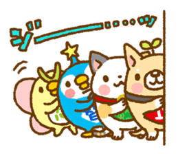 Tadashi, Fuku-chan, and their friends sticker #11250166