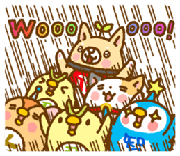 Tadashi, Fuku-chan, and their friends sticker #11250181