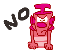 Pink Robot sticker #11250362