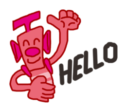 Pink Robot sticker #11250375