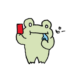 acknowledgment Frog sticker #11251673