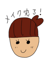 Acorn girl sticker #11251712