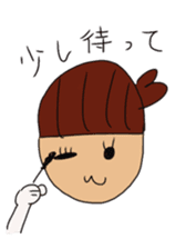 Acorn girl sticker #11251715