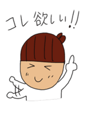 Acorn girl sticker #11251738