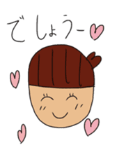 Acorn girl sticker #11251740